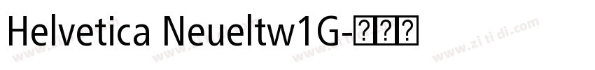 Helvetica Neueltw1G字体转换